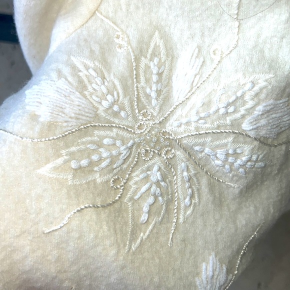 NWOT Talbots Petite XL holiday Wool sweater,jacket. - Picture 4 of 6